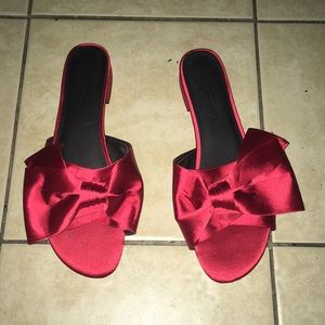 Red shoe wear